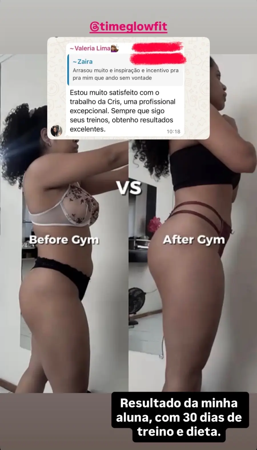 Transformação 3 do método GlowFit 5